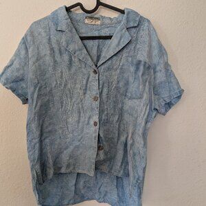 Coastal Grandma Fibers 4 Humans Linen shirt Lagenlook Vacationcore